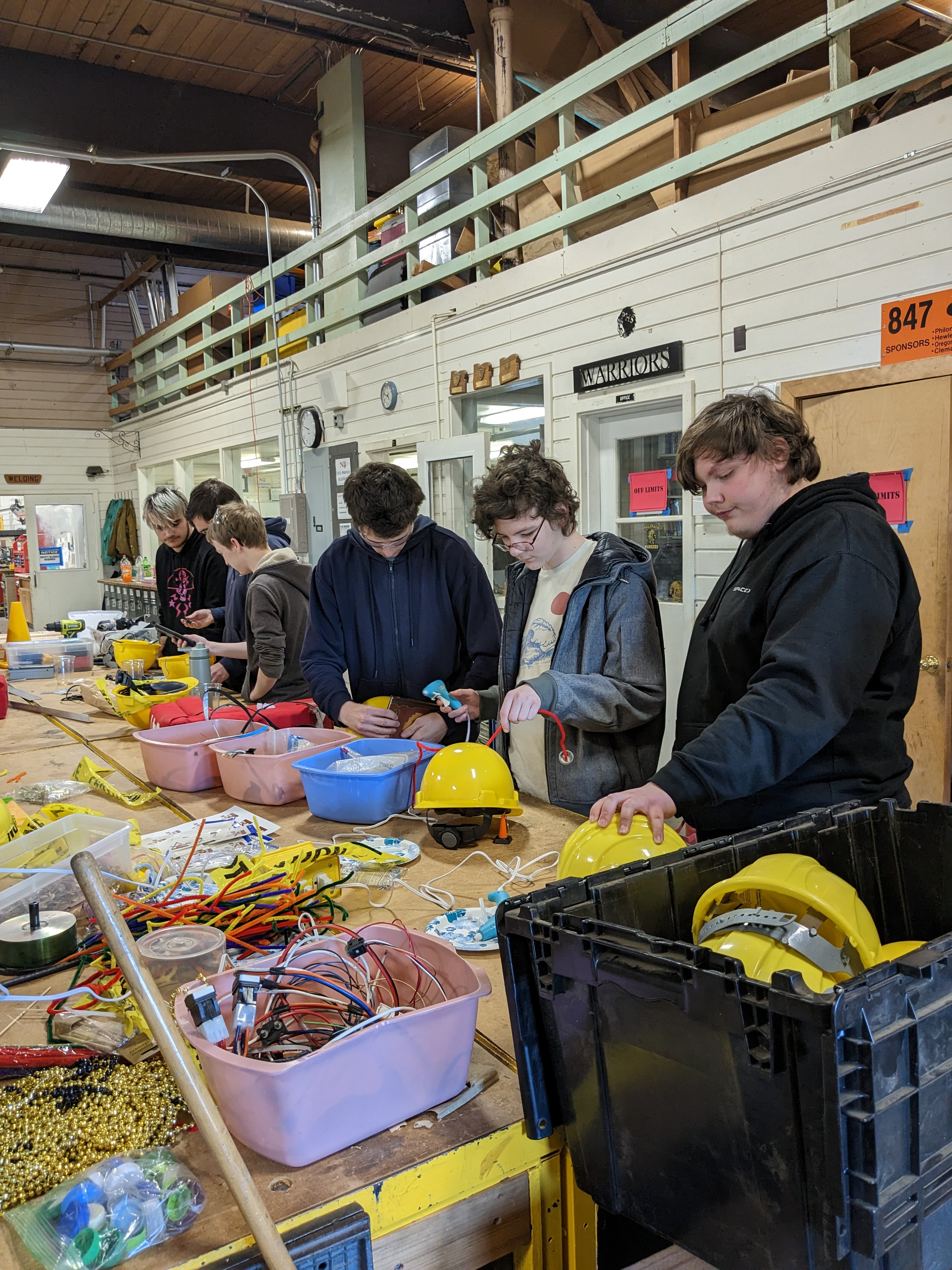 FRC robot in competition