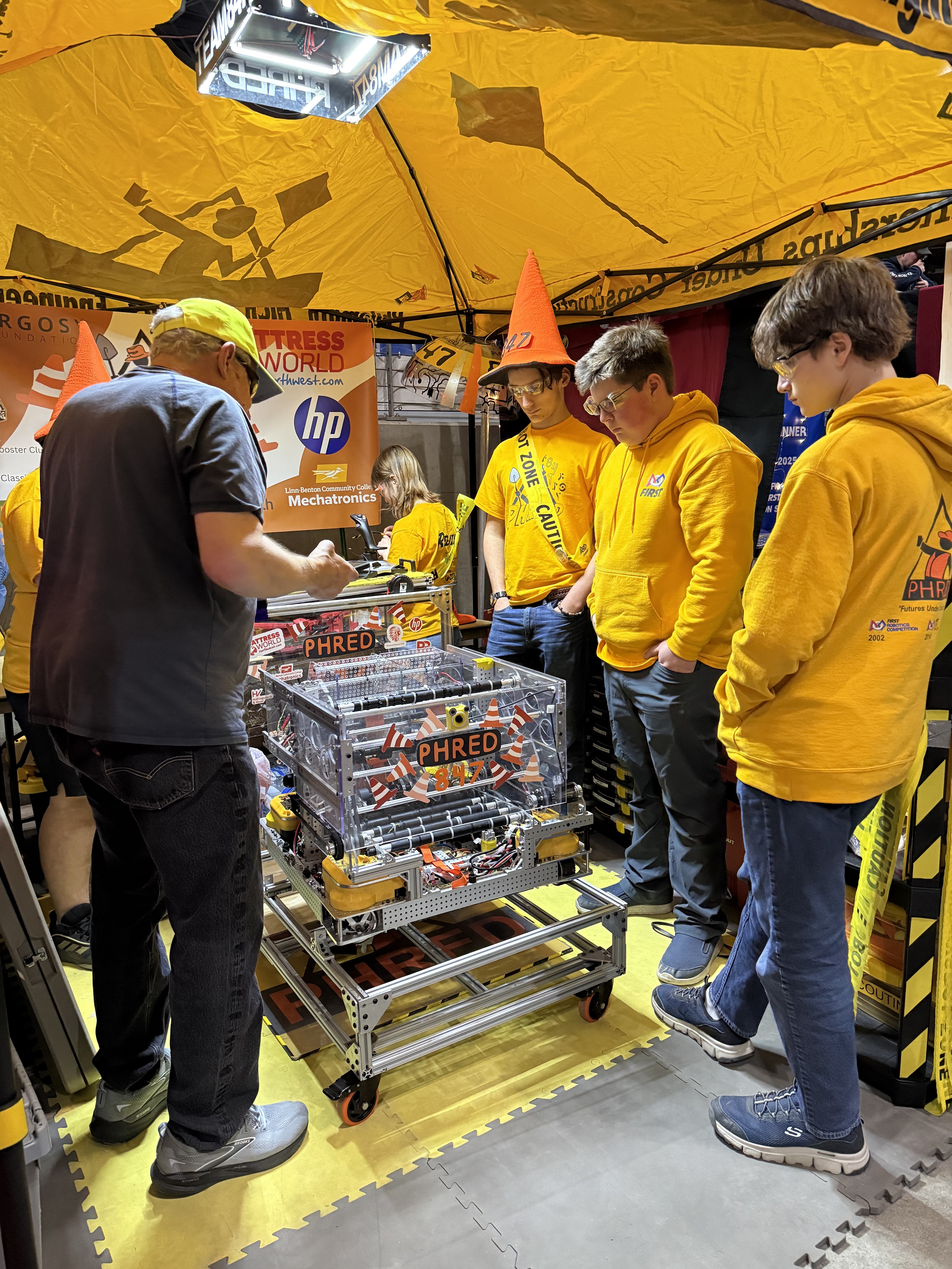 FRC robot in competition